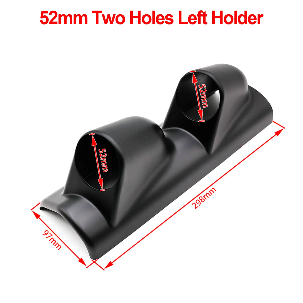 52mm Car Gauge Pod Holder Single Double Triple Mount Left Right Drive Black