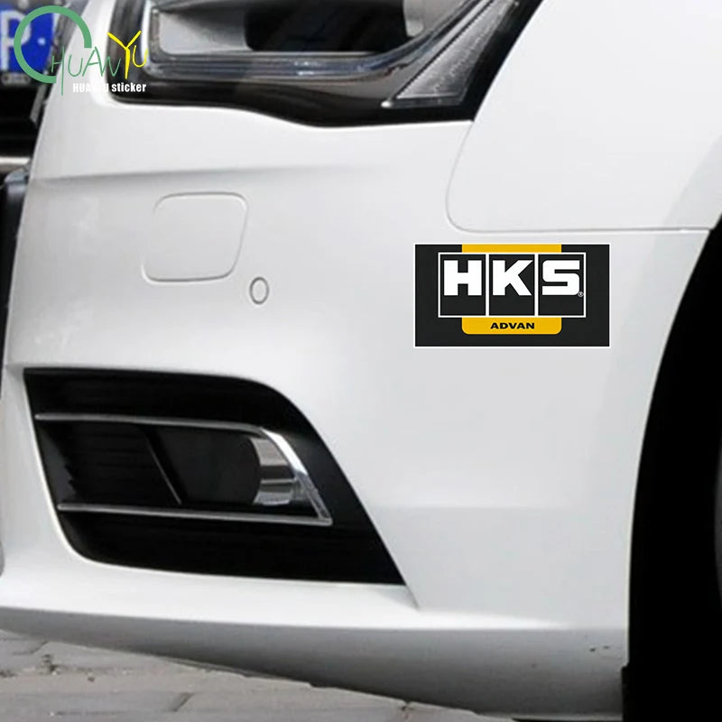 HKS JDM Reflective Car Sticker Decal Door Body Rear Window Scratch Cover Vinyl