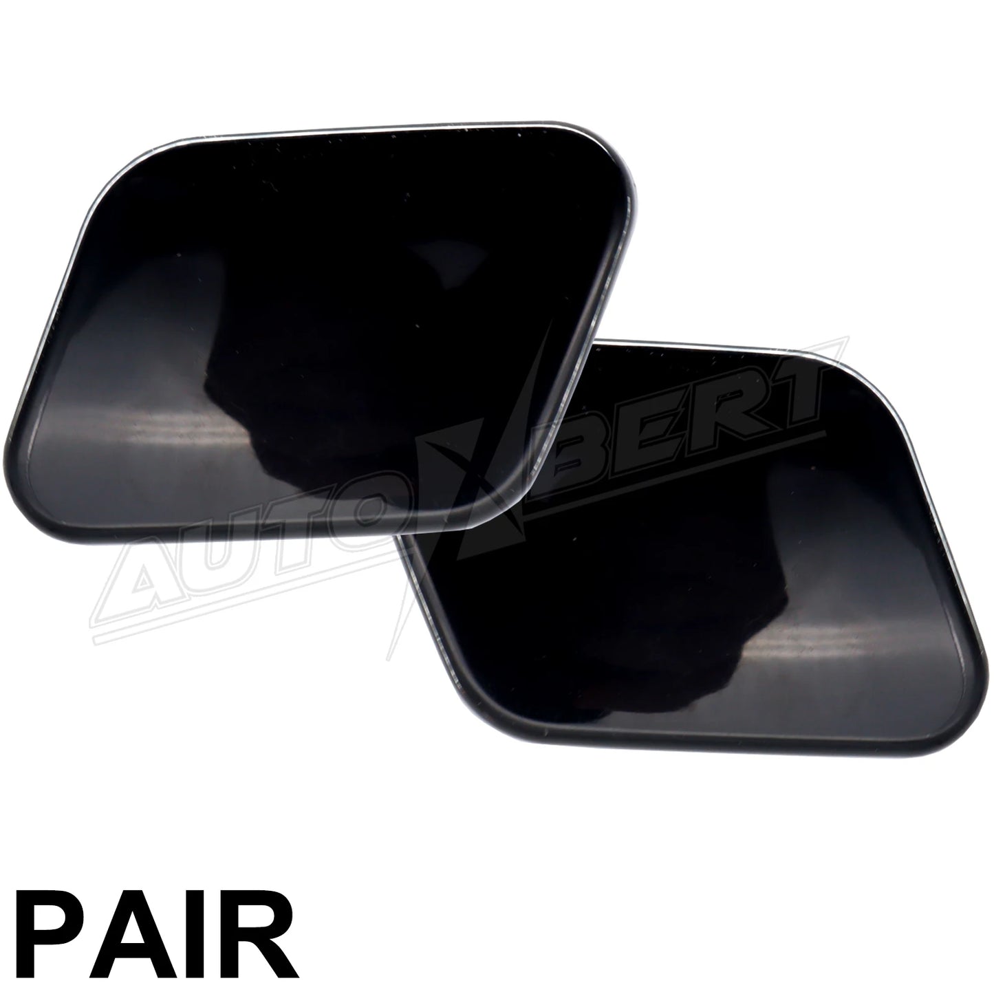 Front Headlight Washer Jet Nozzle Cover Caps Pair for Nissan Qashqai 2006–2010
