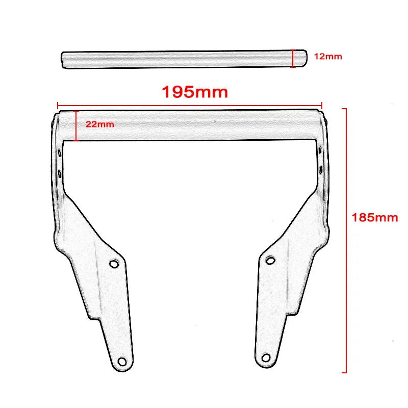 GPS Navigation Plate Handlebar Mount Bracket for BMW G310GS G310R 2017-2024