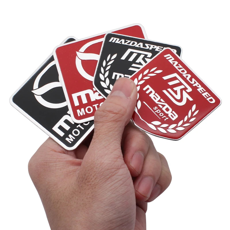 Aluminum Car Flag Emblem Badge Sticker Decal for Mazda 2 3 6 CX3 CX5 CX30