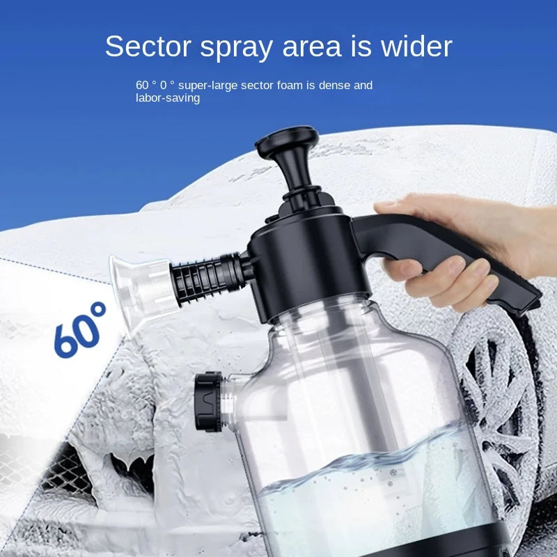 2.5L Hand Pump Foam Sprayer Snow Foam Cannon Car Wash Window Cleaning Bottle