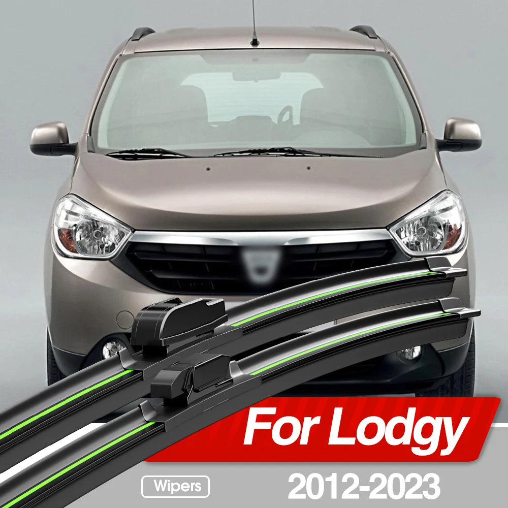 2PCS Front Windshield Wiper Blades for Dacia Lodgy 2012–2023