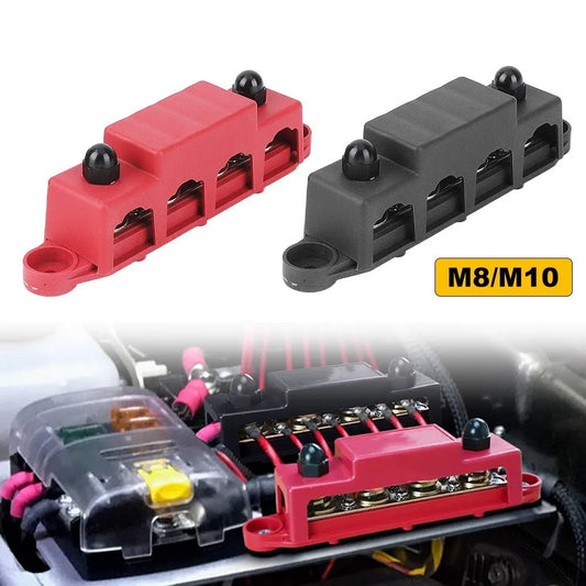 12V/24V/48V 250A Battery Bus Bar Power Distribution Block with Cover