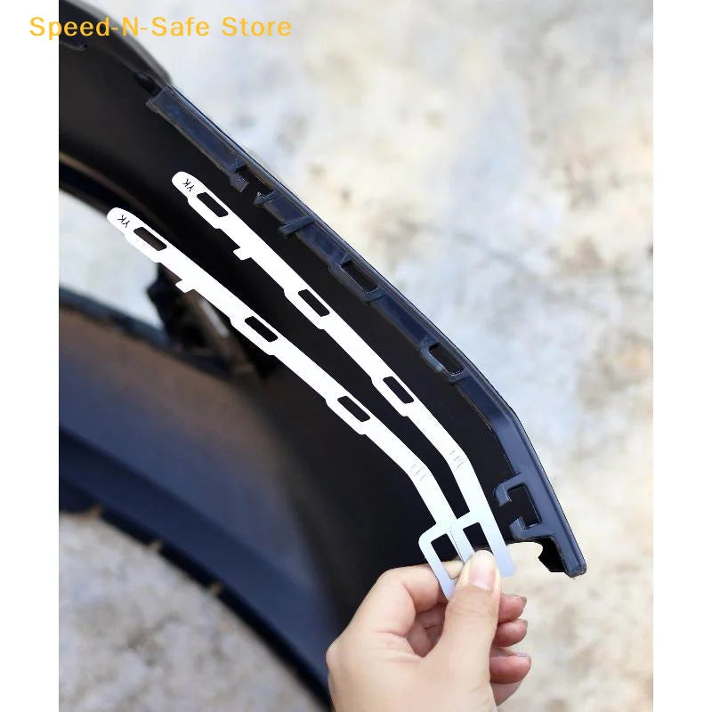 2PCS Front Bumper Repair Plates Metal Brackets for Mazda 3 Axela 2013-2019
