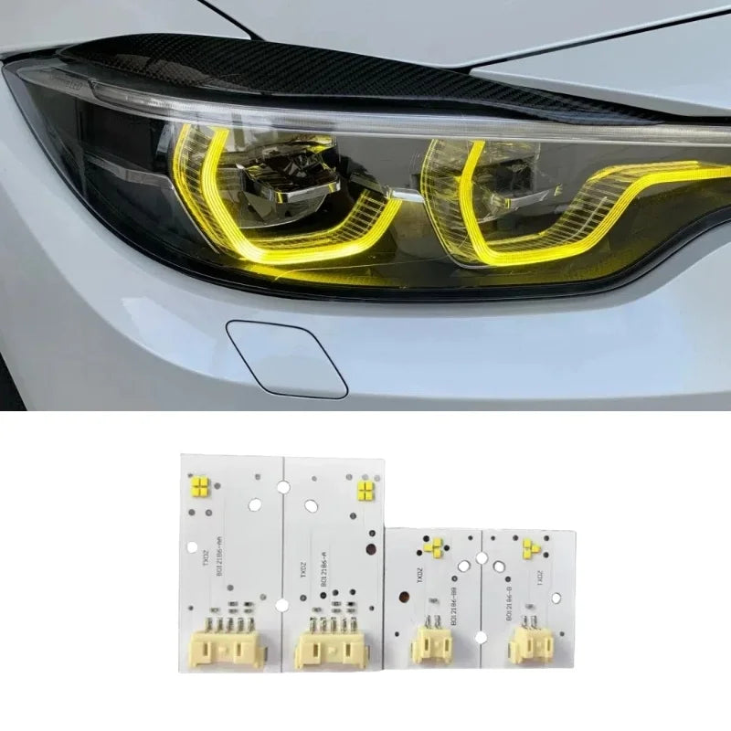 LED DRL Yellow Modules Headlights for BMW M3 M4 F32 F33 F36 2018–2020