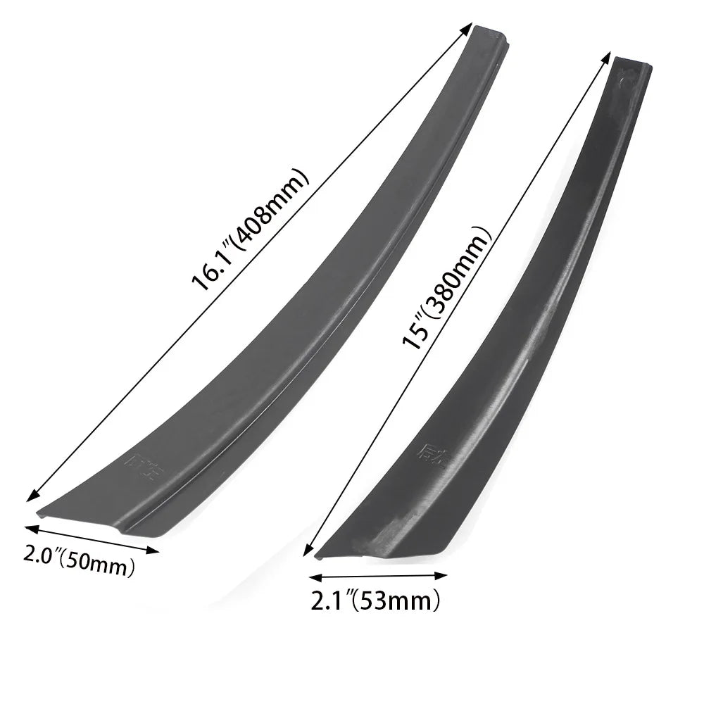Black Wheel Arch Fender Splash Guards for Tesla Model Y Mud Flaps Protector Set