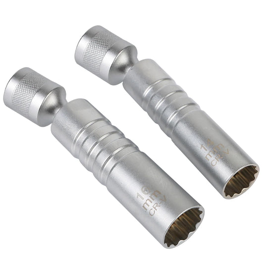 14mm 16mm Magnetic Thin Wall Universal Joint Spark Plug Socket Wrench Tool