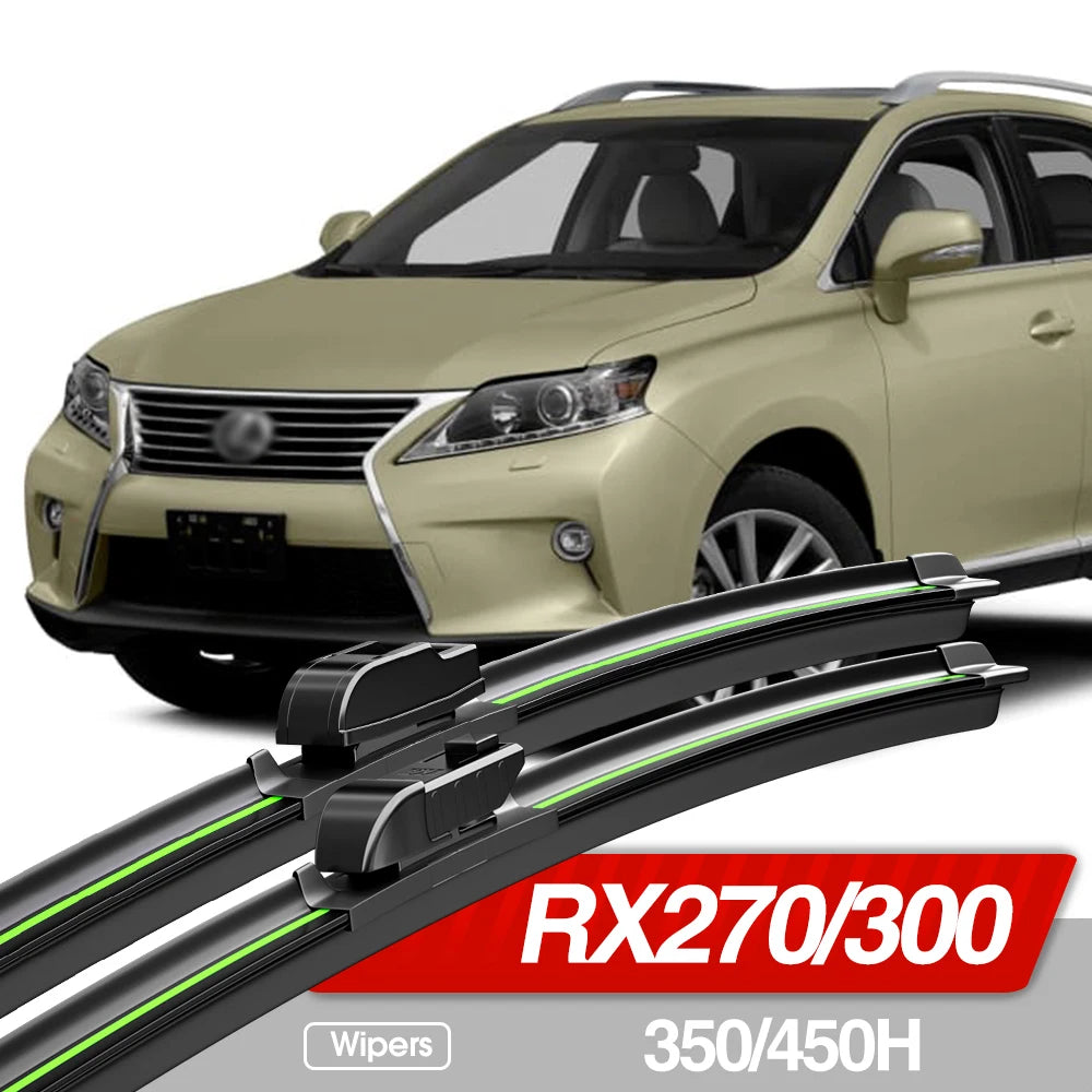2PCS Front Windshield Wiper Blades for Lexus RX270 RX300 RX350 RX450h 2004–2022