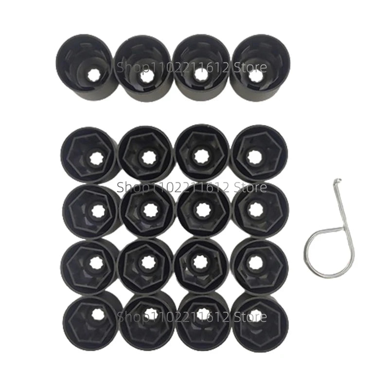 VW Wheel Lug Nut Bolt Cover Caps for Tiguan Golf MK7 GTI Passat Skoda