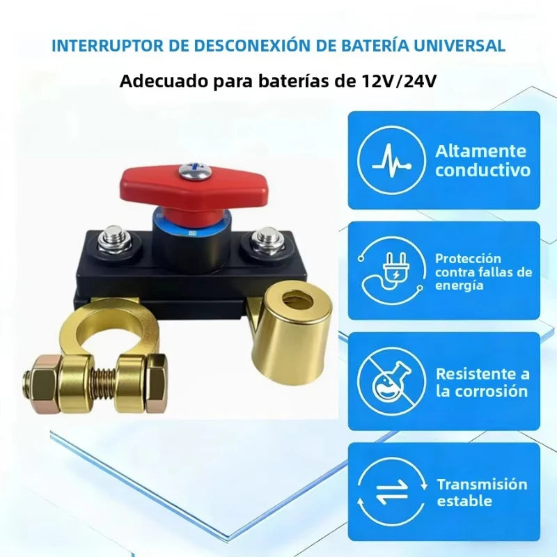 12V/24V Car Battery Disconnect Switch Automatic Circuit Breaker Battery Cut Off Isolator