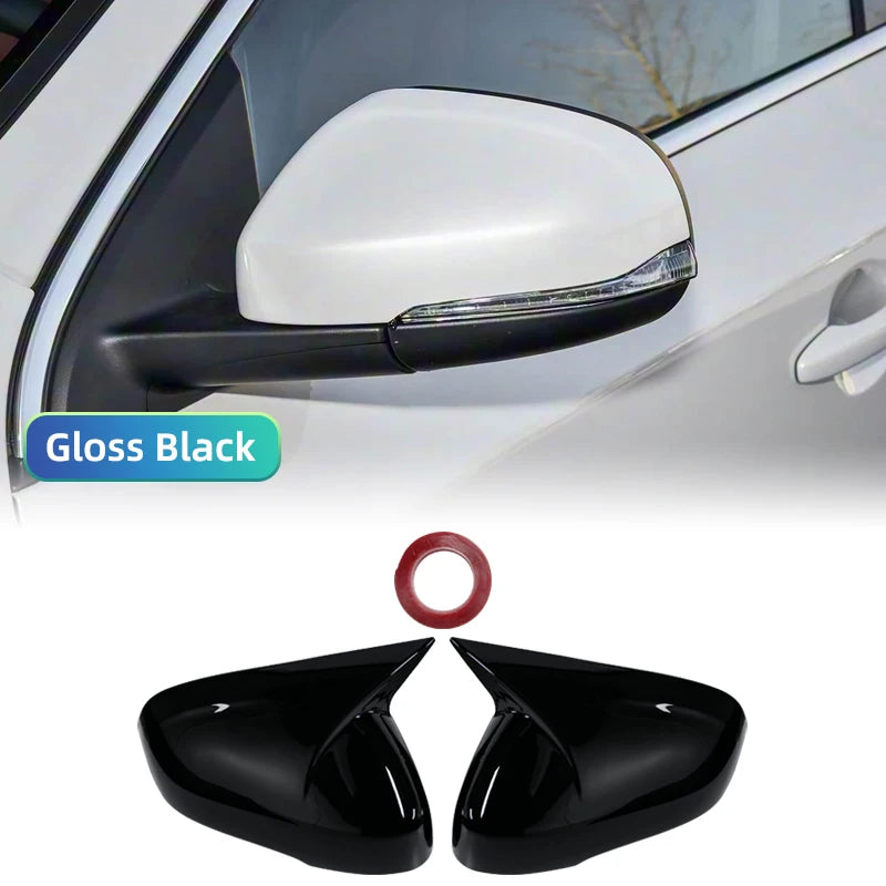 Carbon Fiber Style Side Mirror Cover Caps for Volvo V40 V60 S60 T5 T6 2011–2019