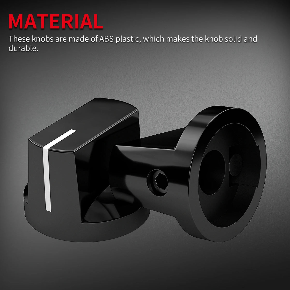 DaierTek 10PCS Guitar Pedal Knobs 6.35mm 1/4" Davies 1510 AMP Effect Control