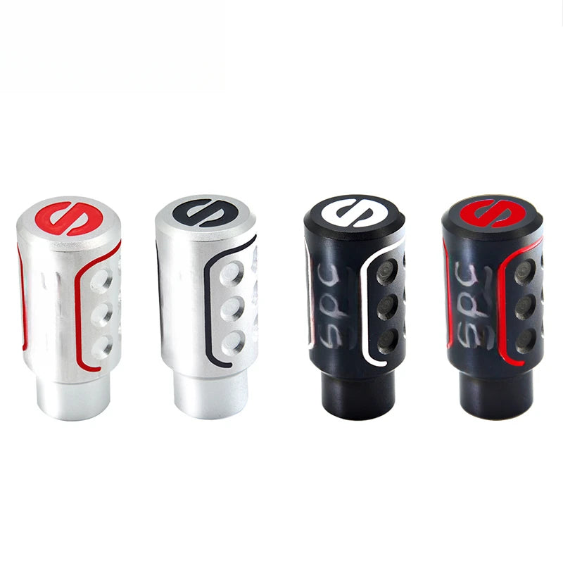 Universal Aluminum Manual Gear Shift Knob Silver Black JDM Style Gear Stick