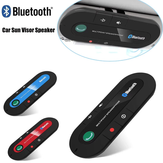 Wireless Bluetooth Car Kit Handsfree MP3 Music Player Sun Visor Clip Receiver