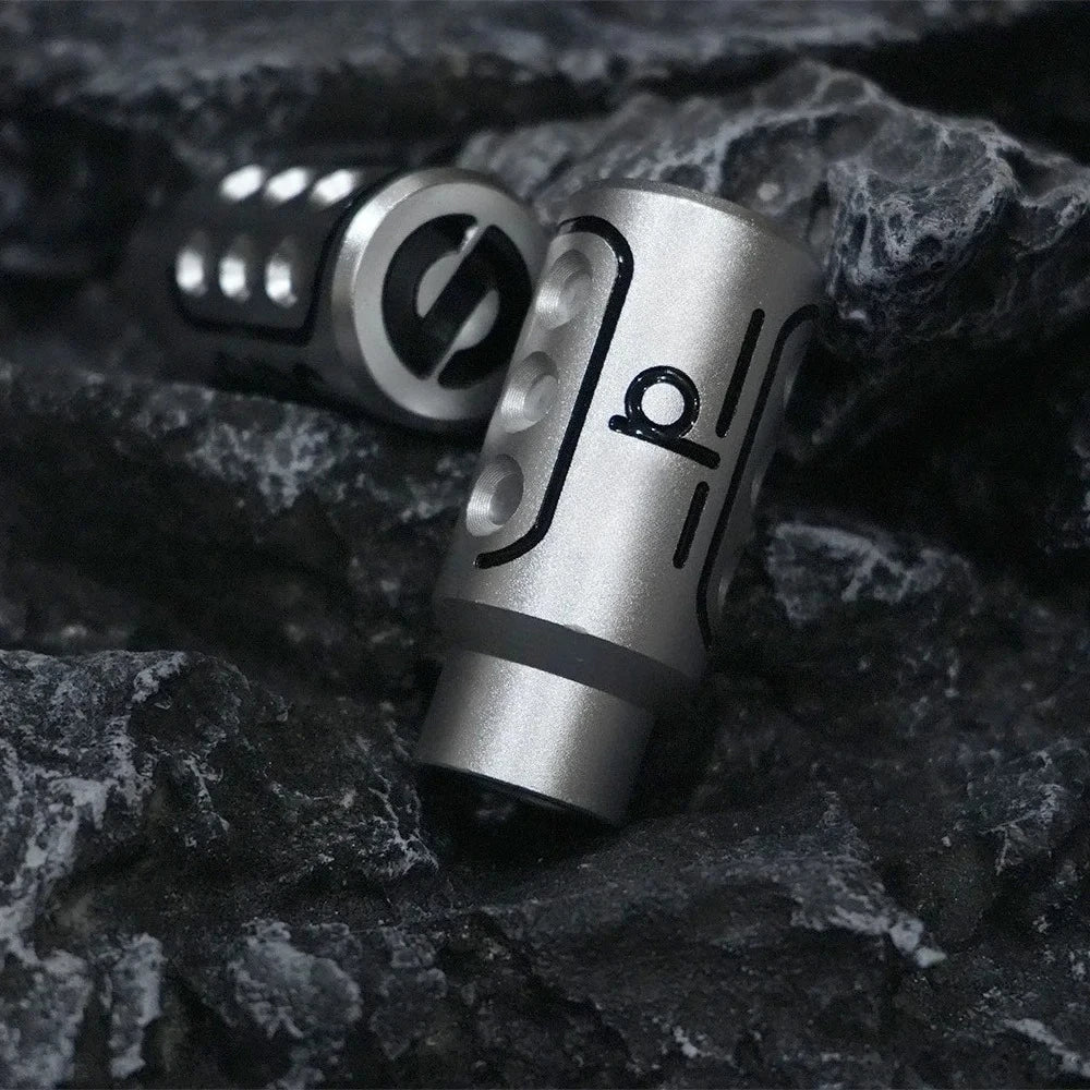 Universal Aluminum Manual Gear Shift Knob Silver Black JDM Style Gear Stick