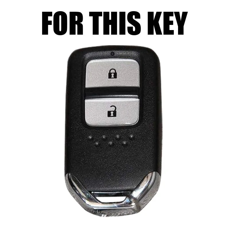 2-Button Silicone Remote Key Fob Cover for Honda HR-V Vezel Fit Jazz City 2015–2018