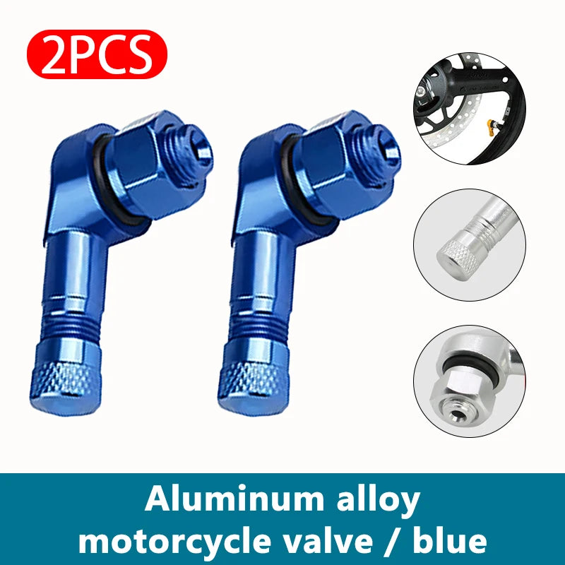90° CNC Aluminum Motorcycle Tire Valve Stem Universal Tubeless Wheel Valve
