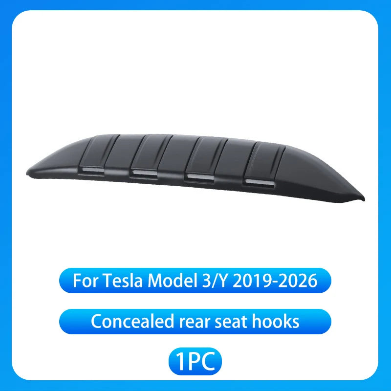 ABS Rear Seat Folding Hidden Hook Organizer for Tesla Model 3 Y 2017-2026