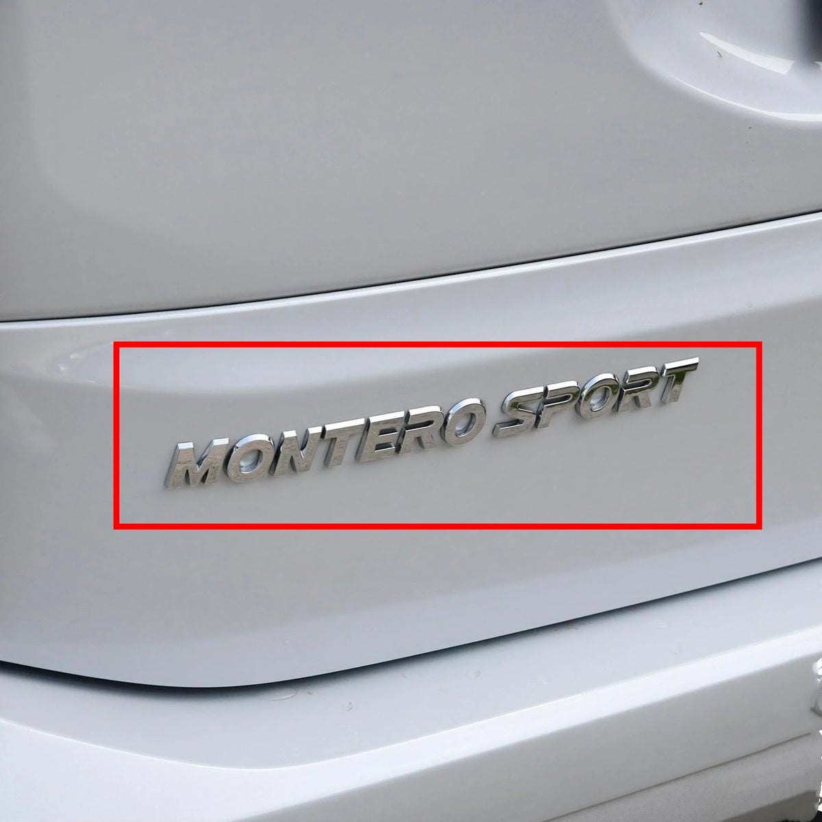Rear Tailgate Letters Logo Emblem for Mitsubishi Pajero Montero Sport 2016-2024