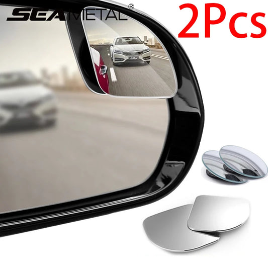 2PCS HD Wide-Angle Blind Spot Rearview Mirror Convex Auxiliary Side Mirror