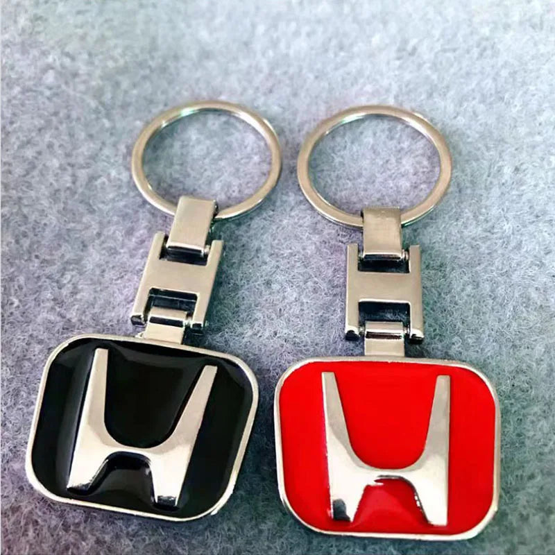 Car Logo Metal Keychain Key Ring Auto Key Holder for Honda Civic Accord CRV