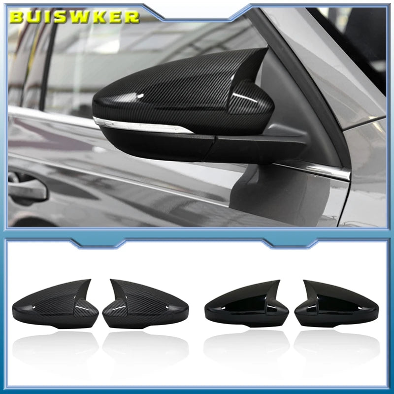 Side Mirror Cover Caps for Skoda Octavia Mk3 A7 2014–2019 & VW T-Roc 2017–2019