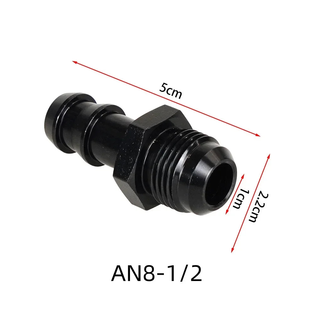 Male AN6 AN8 to Hose Barb Adapter Fitting 5/16 3/8 1/2 Inch Push Lock
