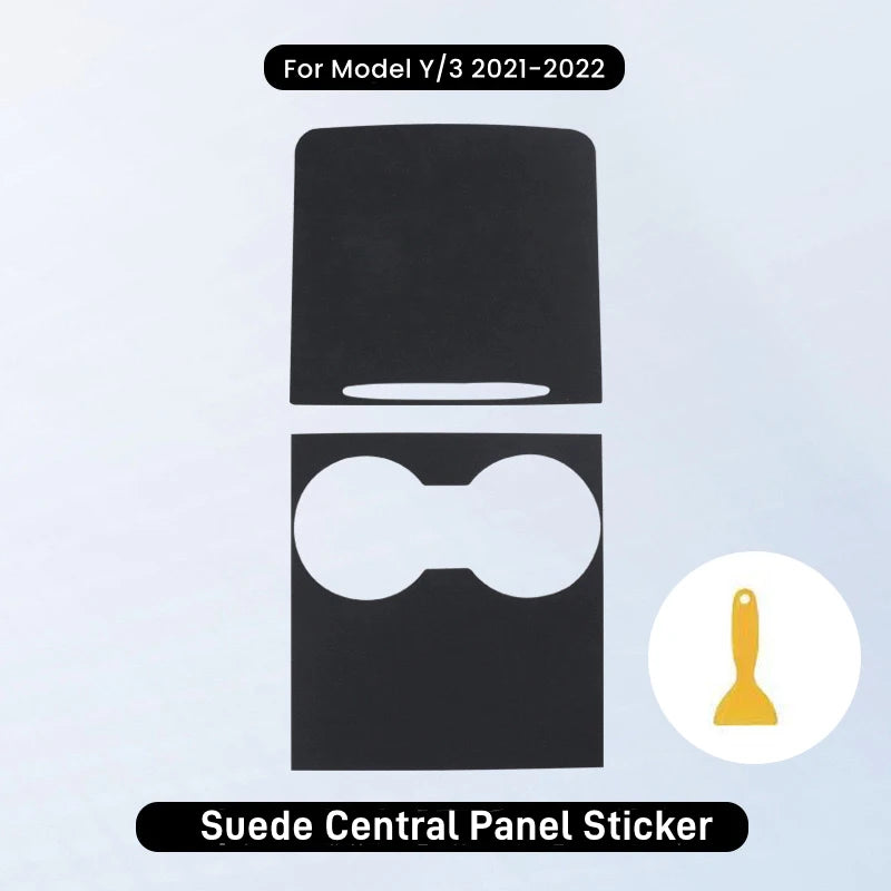 Suede Center Console Panel Cover for Tesla Model 3 Y Highland Juniper