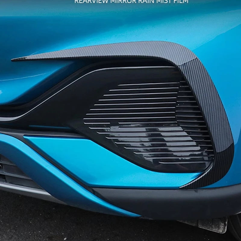 2Pcs ABS Eyebrow Spoiler Front Fog Light Trim Cover for BYD Atto 3 Yuan Plus