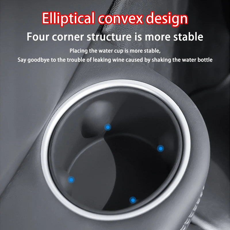 Silicone 3rd Row Cup Holder Insert for Tesla Model YL 2026+ Center Console