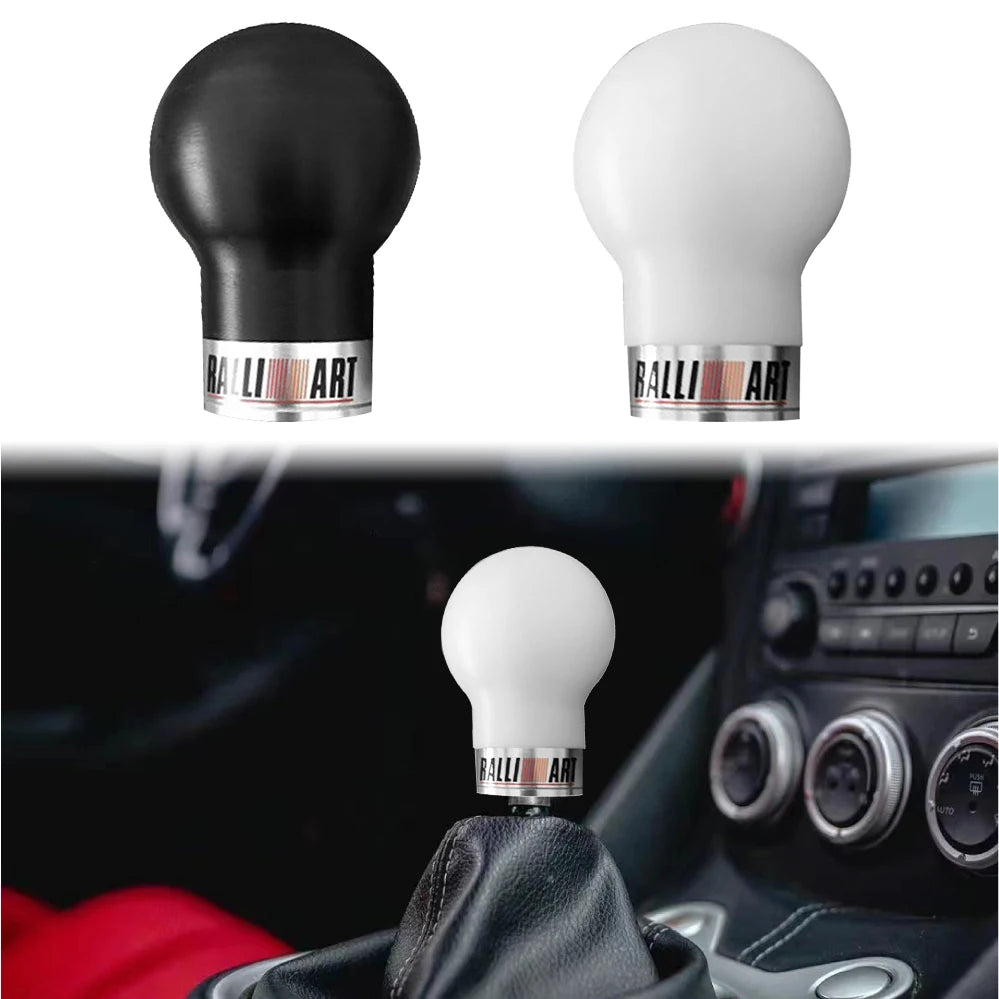 Ralliart Resin JDM Style Gear Shift Knob Racing Shifter Lever for Mitsubishi
