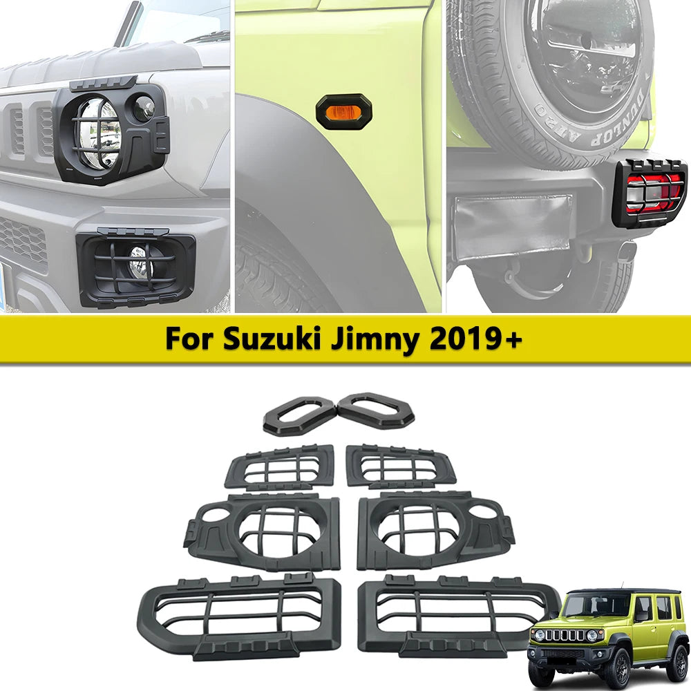 Headlight, Tail Light & Turn Signal Guard Trim Set for Suzuki Jimny JB64 2019–2026