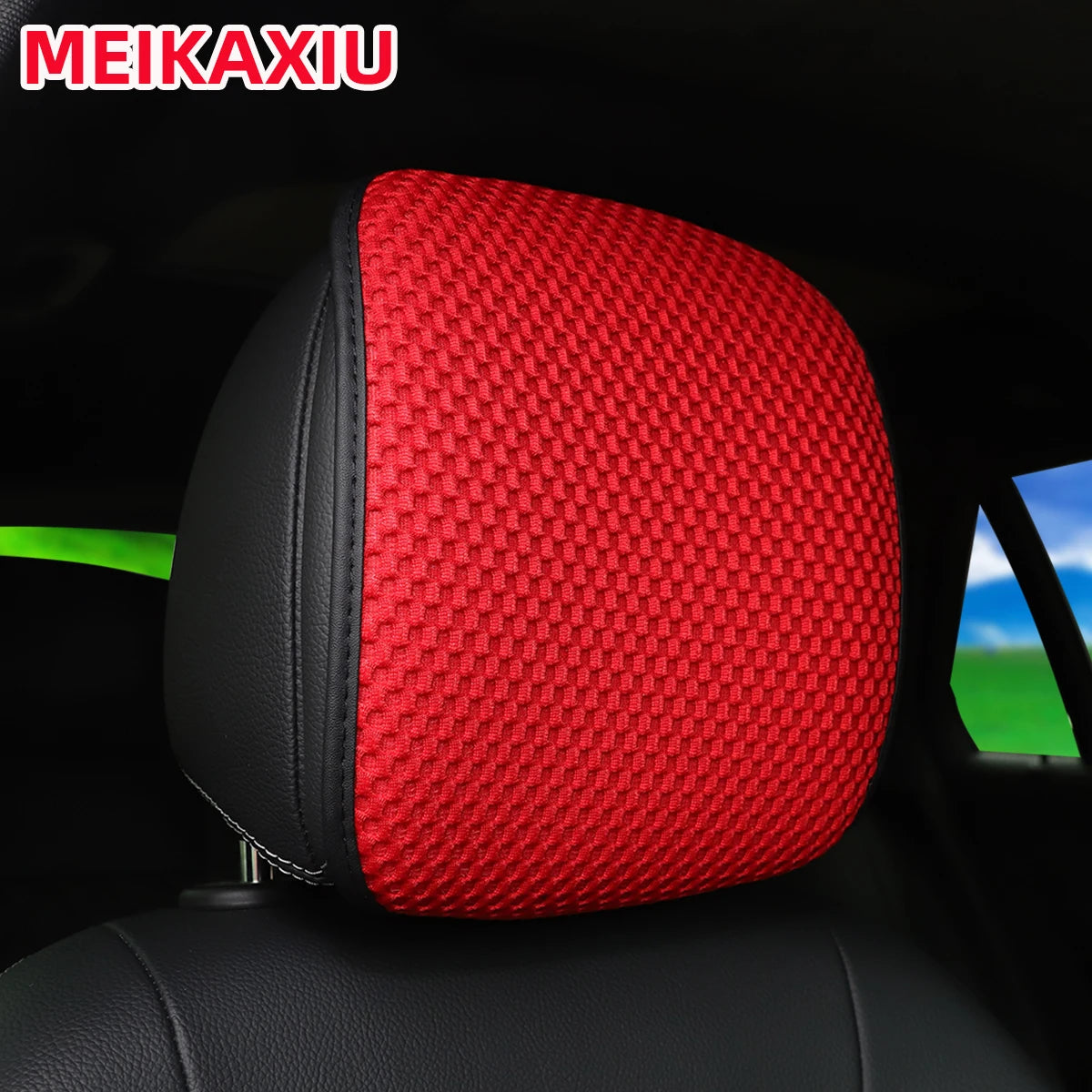 1PC Breathable Mesh Car Seat Cushion & Headrest Cover Universal Cooling Seat