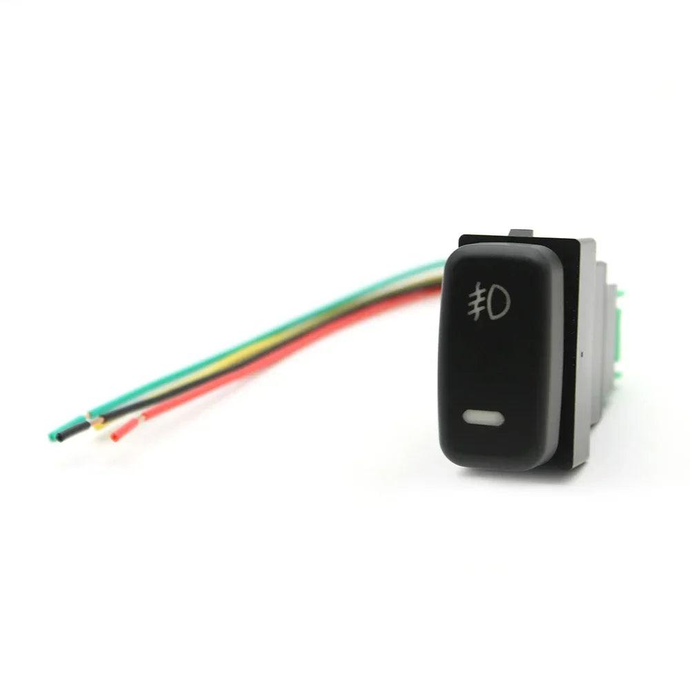 Red LED Fog Light DRL Power Switch Button for Mitsubishi Pajero Lancer