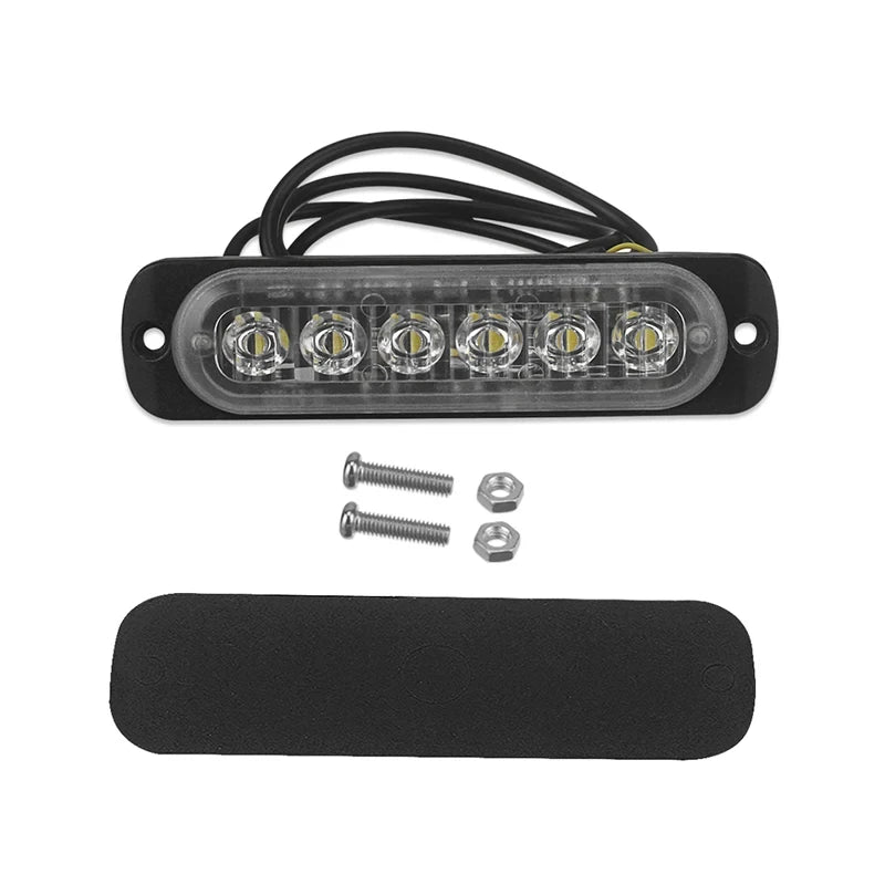 12V 24V LED Fog Work Lights 6 SMD Flood Off Road Car Tail Rear Indicator