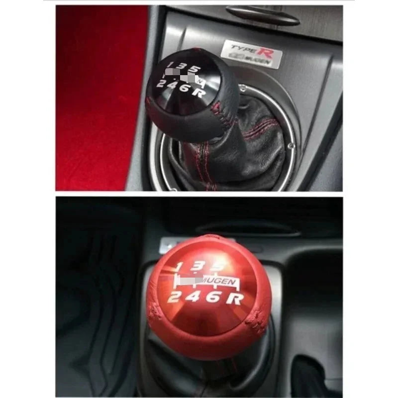 Universal Racing Round Ball 5 6 Speed Gear Shift Knob 3 Adapters Manual Car