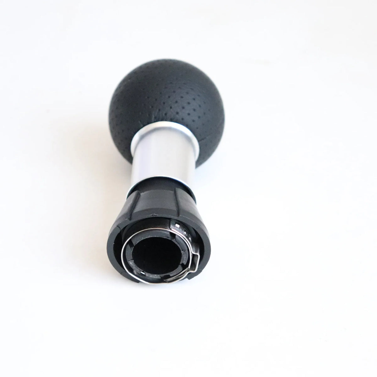 PU Leather Gear Shift Knob 5/6 Speed 23mm Chrome Ring for Audi A3 8L 01-03