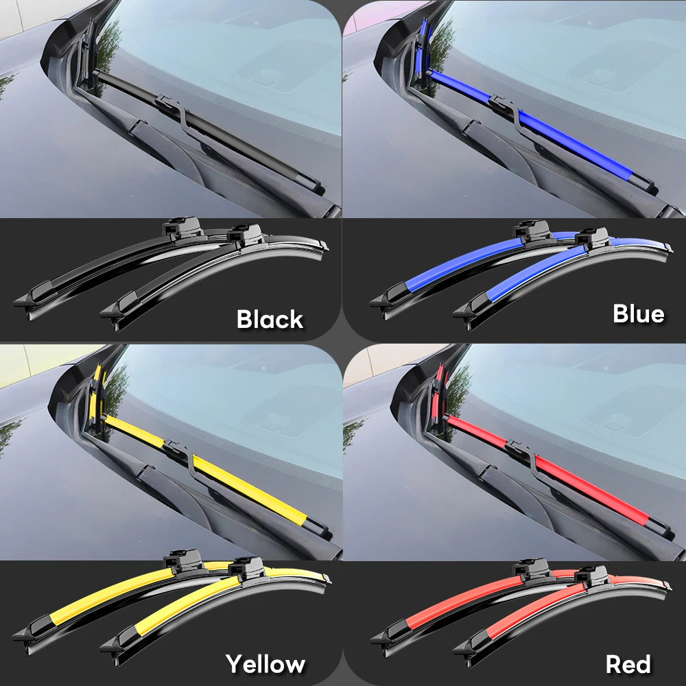 2PCS Front Windshield Wiper Blades for Ford Fiesta Mk5 Mk6 Mk7 2003–2023