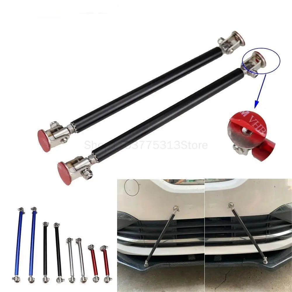 Universal Adjustable Bumper Lip Splitter Support Rods 100 150 200mm Car Kit