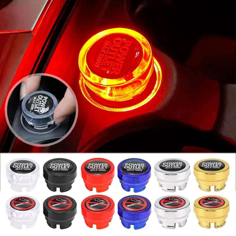 Universal Car Cigarette Lighter Dustproof Cover Cap Automotive Socket Trim
