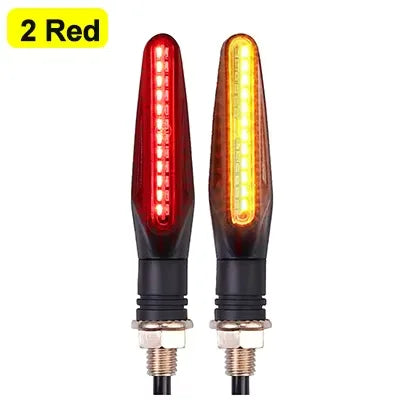 2/4Pcs 12V LED Motorcycle Turn Signals 335 SMD Sequential Flowing Blinker IP67