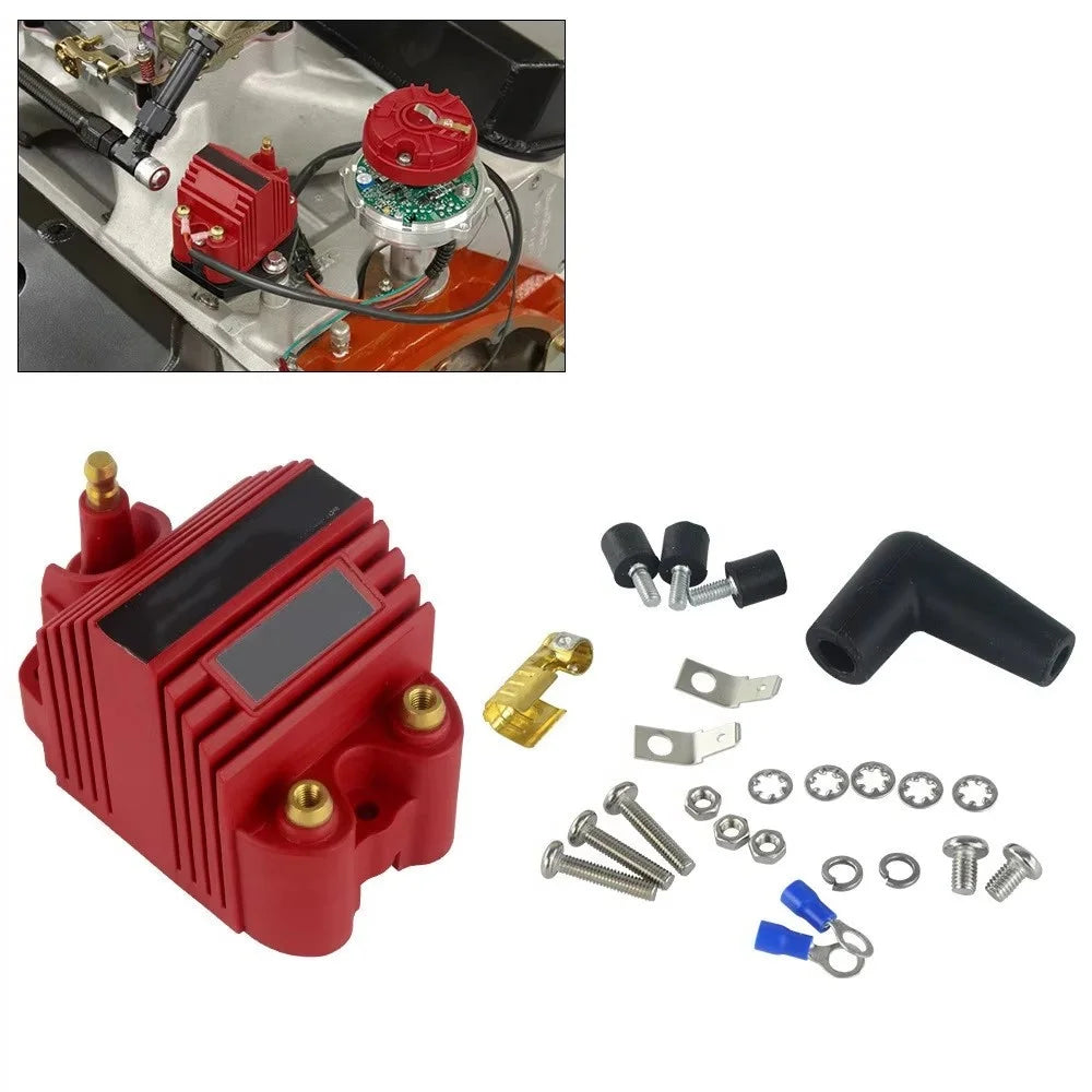 12V High Output E-Core Ignition Coil External Male HEI Blaster Style Universal