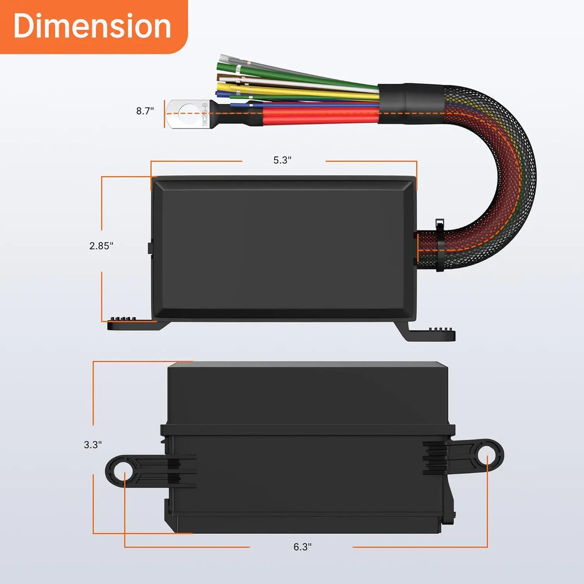 DaierTek 6 Way Relay Fuse Box 12V Waterproof Pre-Wired ATC ATO Car Marine