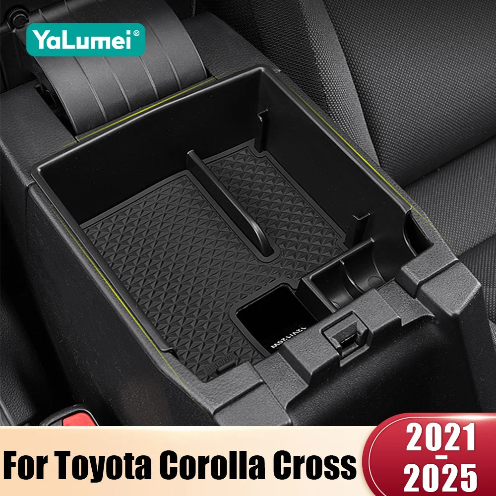 Center Console Armrest Storage Tray for Toyota Corolla Cross XG10 & Hybrid 2021–25