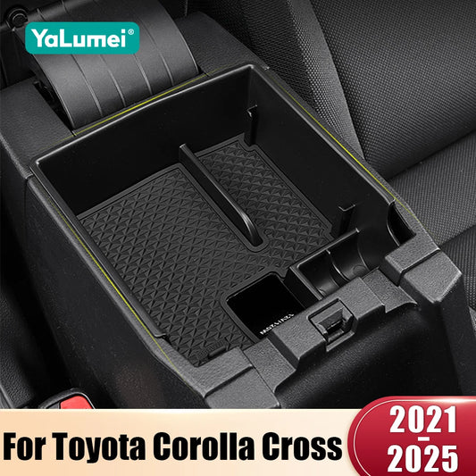 Center Console Armrest Storage Tray for Toyota Corolla Cross XG10 & Hybrid 2021–25