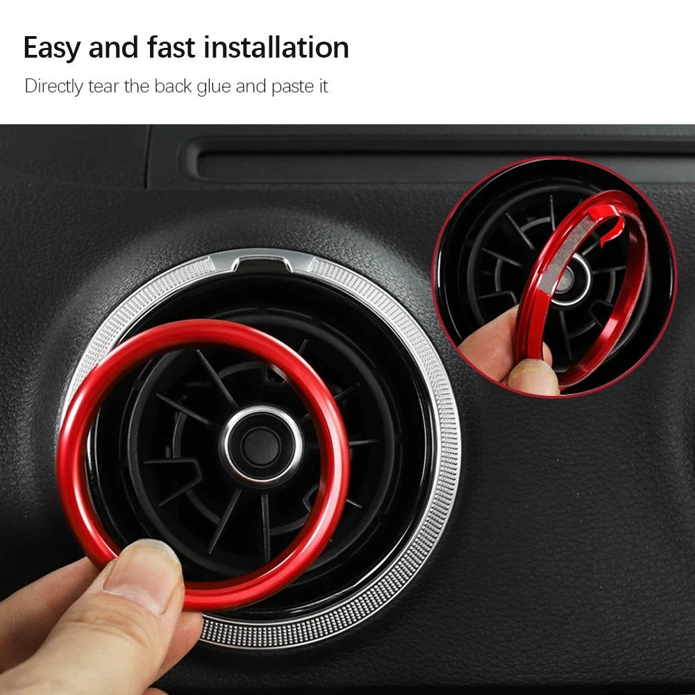 Air Vent Trim Ring Centre Console Cover for Audi A3 8V S3 2014-2019