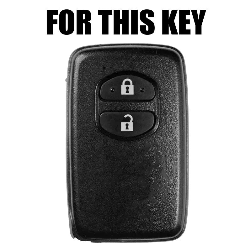 2-Button Silicone Remote Key Fob Cover for Toyota RAV4, Land Cruiser, Camry