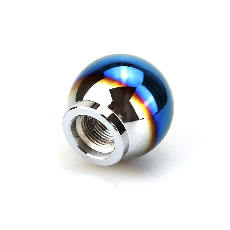 3 Style Universal Gear Shift Knob Burnt Blue Aluminum MT Shifter Ball 4.6/8cm