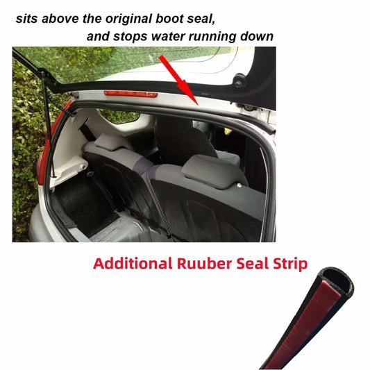 Tailgate Waterproof Seal Strip for Citroen C1 Peugeot 107 Toyota Aygo Boot Rain Stop